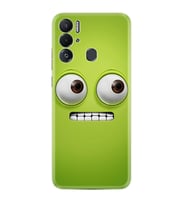 Tecno Pova Neo Kılıf Resimli Desenli Silikon Platinium Series Green 1832