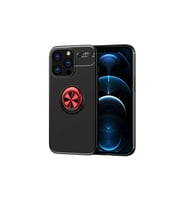 Apple iPhone 13 Pro Max Uyumlu Kılıf Zore Ravel Silikon Kapak (Siyah-Kırmızı)