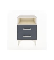 Arges Komodin Tek Raflı 2 Çekmeceli 44x30x64 Aytaşı-Antrasit