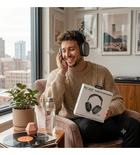 BT-01 Promax V6.0 Kablosuz Bluetooth Kulak Üstü Kulaklık (Siyah)