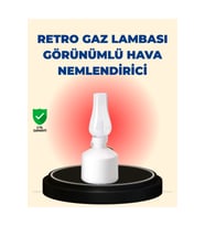 Kablosuz Retro Buhar Makinesi Gaz Lambası Tasarım Ledli Difüzör