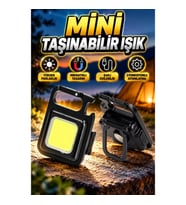 Mıknatıslı Parlak COB LED Mini Taşınabilir Fener 3 Fonksiyonlu Şarj Edilebilir