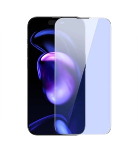 Baseus iPhone 15 Pro Full Koruma Anti Mavi Işık Tempered Cam Ekran Koruyucu 2 Adet - GLST4899-117 (Şeffaf)