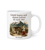 Doğu Anadolu Samimiyeti Temalı Baskılı Kupa Bardak Özel Tasarım Hediye