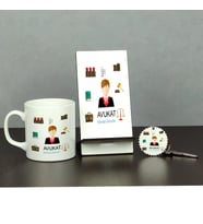 Avukat Üçlü Set (Kupa + Telefon Standı + Anahtarlık) 004