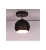 mylights siyah spot tekli küre ampullu gun ısıgı hareketli aplik