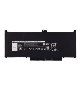 Dell ile Uyumlu Latitude 7400  Batarya Pil - 4 Cell (Siyah)