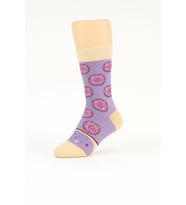 CARNAVAL Unisex Hediye Donut Kutusu Çorap - Renkli Tatlı Desenli Pamuk Çorap - Donut Socks Box