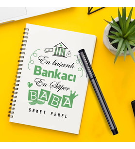 Bankacı Babalara Özel Defter ve Kalem