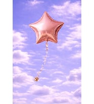 Rose Gold Yıldız Folyo Balon Özel Korumalı Paket Gönderim Açıklama Metni