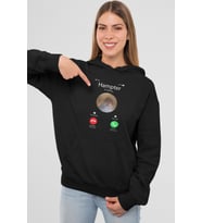Unisex Hampter is Calling Sweatshirt Siyah