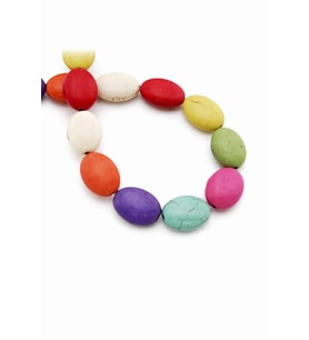 Turkuaz Sıkma Doğal Taş Parlak Karışık Oval Kesim 13x17mm Dizi [B+]