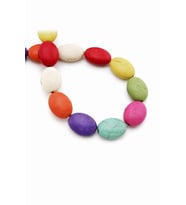 Turkuaz Sıkma Doğal Taş Parlak Karışık Oval Kesim 13x17mm Dizi [B+]