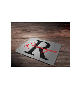 KİŞİYE ÖZEL R HARF BASKILI MOUSE PAD