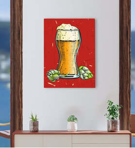 BK Gift Cafe & Bar & Restaurant Konseptli Kanvas Tablo-35