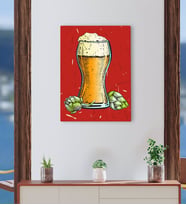 BK Gift Cafe & Bar & Restaurant Konseptli Kanvas Tablo-35