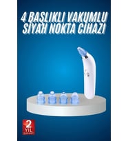 4 Başlıklı Vakumlu Siyah Nokta Ve Yüz Temizleme Cihazı
