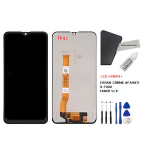 Oppo Realme C2 Uyumlu Lcd Ekran Dokunmatik Servis + B-7000 + TAMİR SETİ