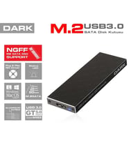 DARK M2 USB 3.0 DK-AC-DSEM2 NGFF Alüminyum Harddisk Kutusu Siyah
