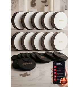 Midex BR-711X 10'lu Bendir Def Toptan Paket Akort Ayarlı EL Tutma Oyuklu Çantalı