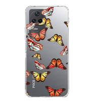 PrintiFy Xiaomi Poco F4 ile Uyumlu 1mm Slim Fit Water Color 2 Baskılı Şeffaf  Kılıf