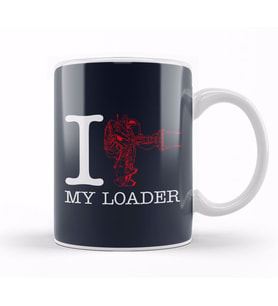 Alien I Heart My Loader Kupa Bardak Porselen