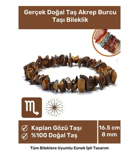 Premium Akrep Burcu Enerjisini Yükselten Doğal Taş Bileklik Akrep Burçları Burç Unisex Bileklik