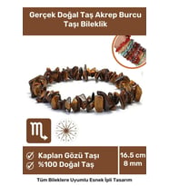 Premium Akrep Burcu Enerjisini Yükselten Doğal Taş Bileklik Akrep Burçları Burç Unisex Bileklik