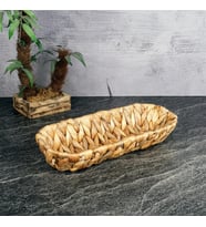 Hasır Örgü Oval Ekmek Sepeti 28x6x5 cm