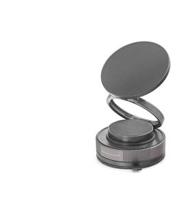 Magsafe Uyumlu Manyetik Vantuzlu 360° Döner Araç Içi Telefon Tutucu Metal - Siyah HDX8027
