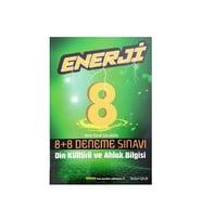 Palme Yayıncılık 8. Sınıf Din Kültürü ve Ahlak Bilgisi Enerji 8+8 Deneme Sınavı