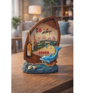 Türkiye Temalı Masa Üstü Dekor Biblo Ofis Masası Süsü & Ev Dekorasyonu 11×9 cm