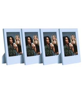 Instax Mini Film Uyumlu Mavi 4'lü Klasik Fotoğraf Çerçeve Seti