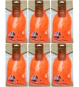 Derma Naturel Banyo Eldiveni Renkli MS-05 (6 Lı Set)