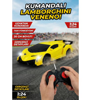 Uzaktan Kumandalı Araba 1:24 Ölçek Full Fonksiyon Spor Yarış Arabası 20 cm Oyuncak Hediye