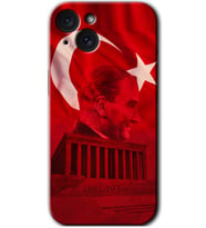 İphone 15 Plus Kılıf HD Desen Baskılı Kılıf - Anıtkabir Atatürk