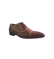 Wonder 2160 Erkek Rugan Deri Klasik Ayakkabı - Siyah (Kahverengi)