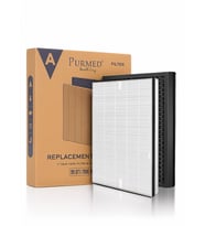 Purmed TCL Breeva Pro 400 Premium Uyumlu Hepa + Karbon Filtre (Parlak Beyaz)
