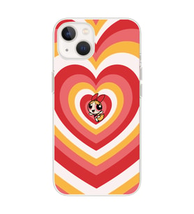 Iphone 14 PLUS Uyumlu Powerpuff Blossom Tasarımlı Şeffaf Telefon Kılıfı