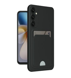 Samsung Galaxy M15 Kelvin Kartvizitli Silikon - Siyah
