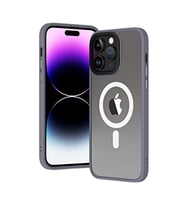 Vendas iPhone 13 Pro Uyumlu (13 Pro) Hibrit Serisi Wireless Şarj Özellikli Magic Magsafe Kılıf (Gri)