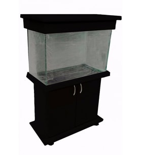 Kanki Pet Mobilyalı 100 x 50 x 60 cm (300 Litre) Siyah