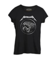 Metallica - Yılan Siyah Kadın Tshirt