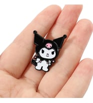 Schulzz Originals Sanrio Kuromi Metal Broş Pin Rozet 3 CM
