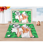 BK Gift Kişiye Özel Kadın Kolay Yetişmiyor Karikatürlü 1000 Parça Profesyonel Puzzle-6