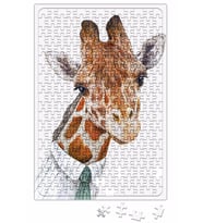 Uzun Zürafa Grafiği Puzzle 240 Parça Yapboz