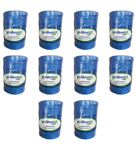 Favori İp 5000 Denye -0.8 Mm- Ambalaj ve Paket İpi Naylon Burgulu Örgü Çamaşır İpi - Mavi - 10 Adet