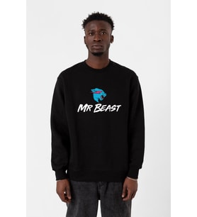 Mr Beast Siyah Erkek 2ip Sweatshirt