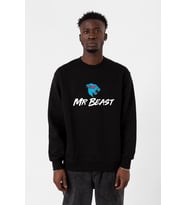 Mr Beast Siyah Erkek 2ip Sweatshirt