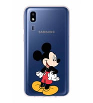 Samsung Galaxy A2 Core  Kapak Mickey Mouse Tasarımlı Şeffaf Silikon Kılıf